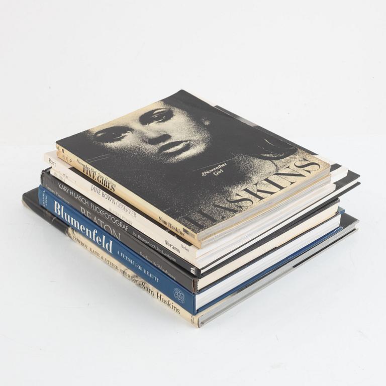 Collection of photo books, Fashion/Advertising, nine volumes.