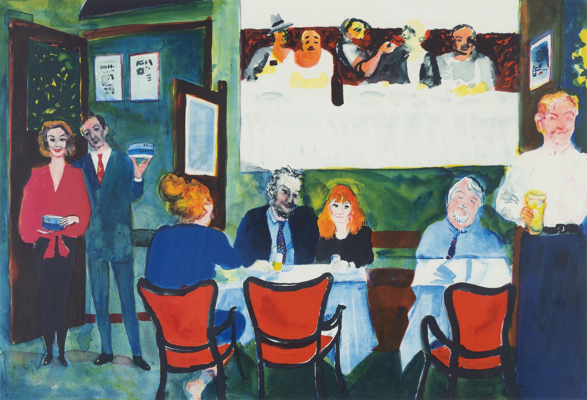 Peter Dahl, På Restaurang Tennstopet.