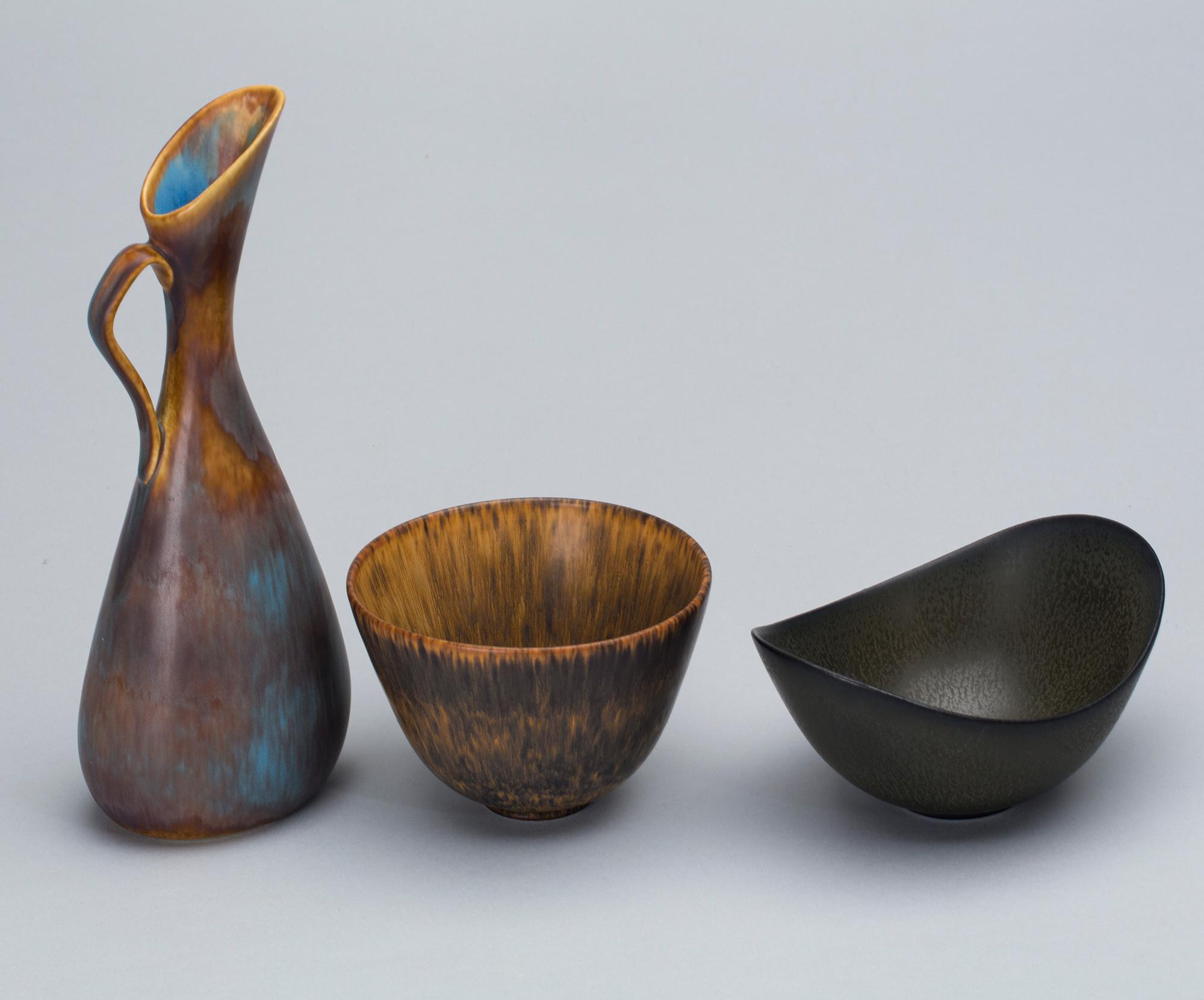 PARTI STENGODS, 3 delar, Gunnar Nylund, Rörstrand.