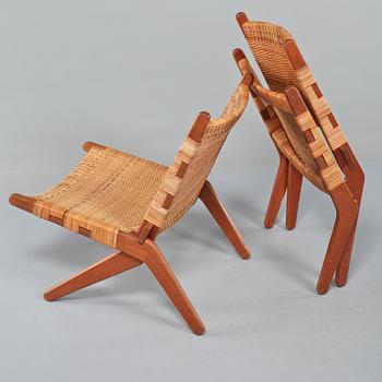 FÄLLSTOLAR, ett par, Danmark, 1950/1960-tal.