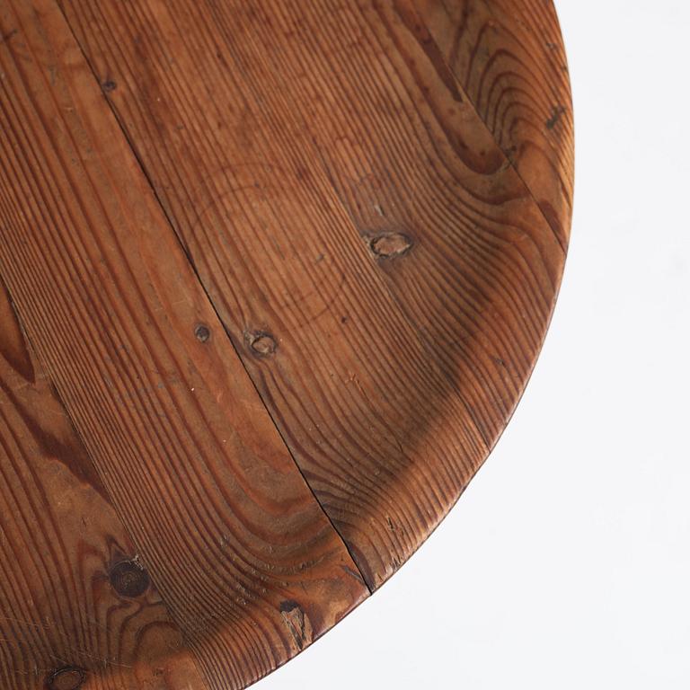 Axel Einar Hjorth, a stained pine "Utö" table, Nordiska Kompaniet, Sweden 1930's.