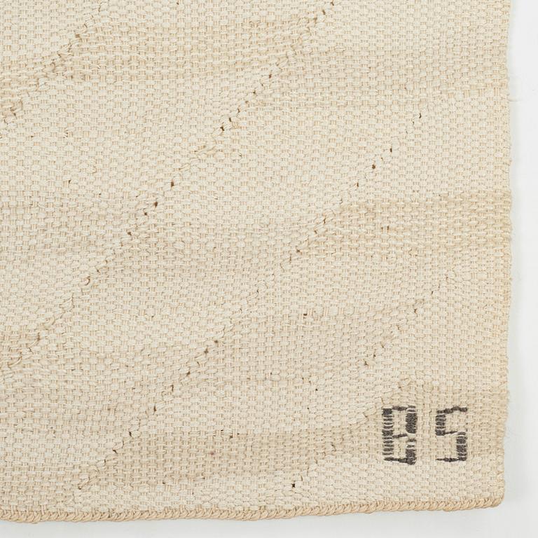Barbro Sprinchorn, Vävd tapet, "Kronärtskocka", gobelängteknik, ca 68-68,5 x 82,5-83,5 cm, signerad AB MMF BS.