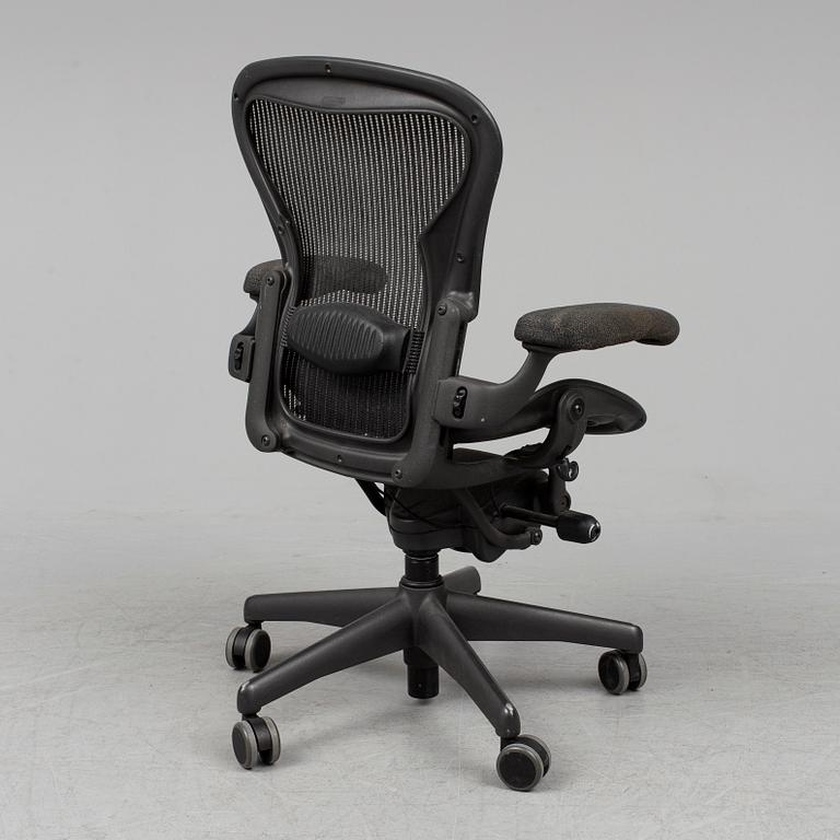 A 'Aeron' office chair by Herman Miller.