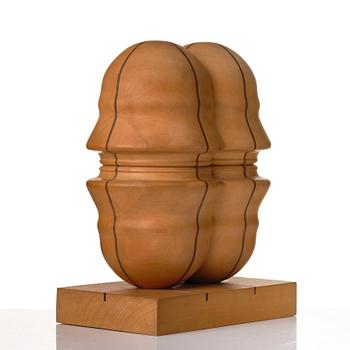 Sivert Lindblom, skulptur, trä, signerad S. Lindblom och daterad -68 undertill.