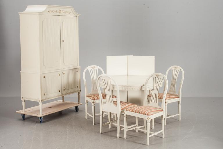 MATSALSGRUPP, gustaviansk stil, 1900-talets andra hälft.