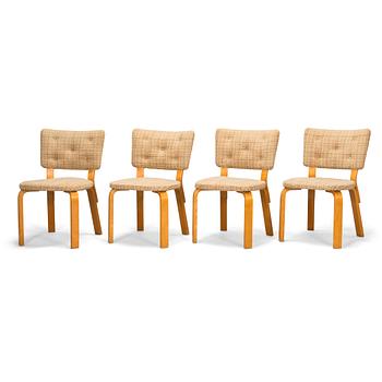 Alvar Aalto, four mid-20th century '62' chairs for O.Y. Huonekalu- ja Rakennustyötehdas A.B.