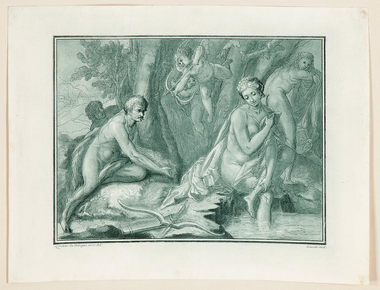 PARTI, GRAFIK, 26 st, äldre gravyrer 1700/1800-tal, bla. Francesco Bartolozzi.