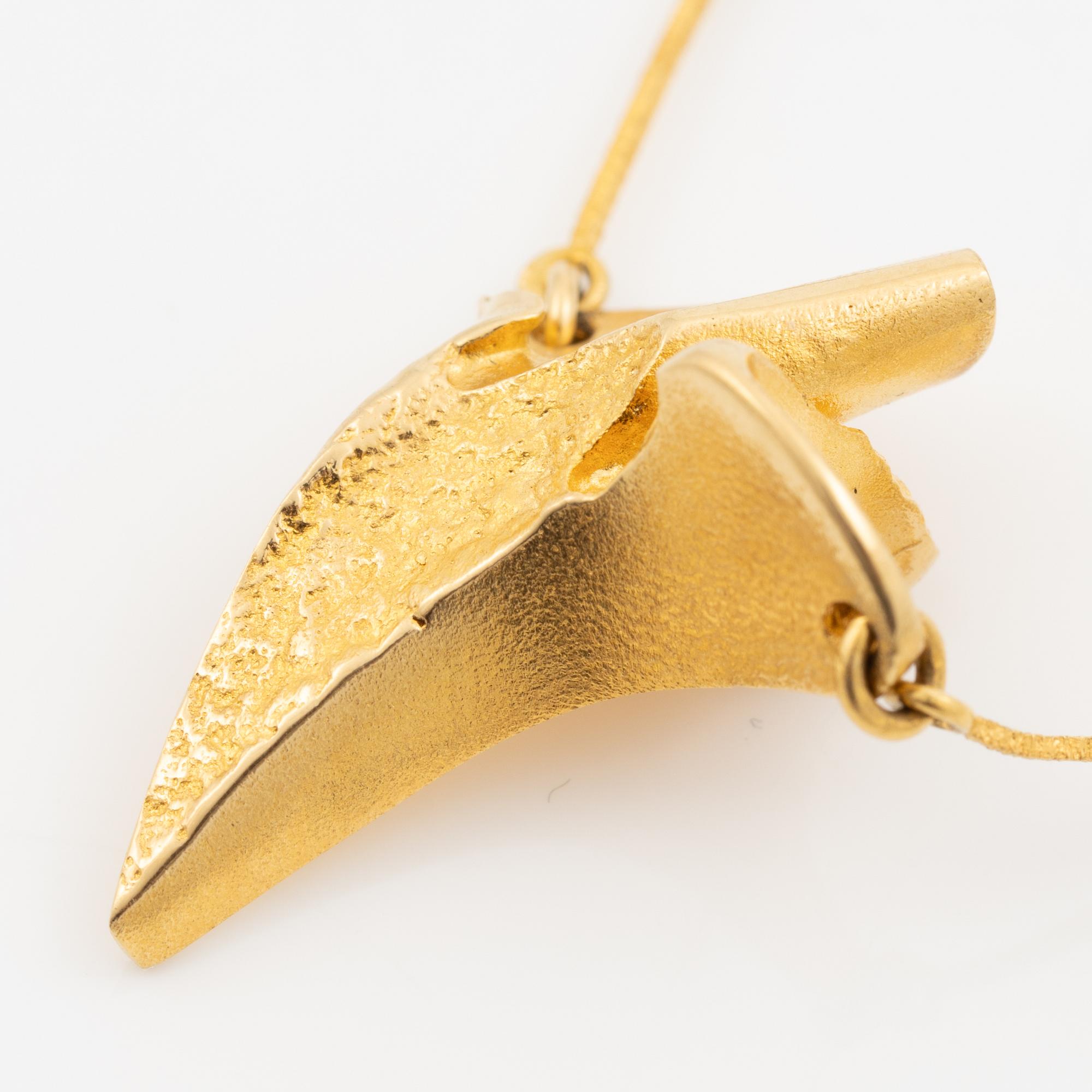 Lapponia, necklace, 18K gold, Finland 1977.
