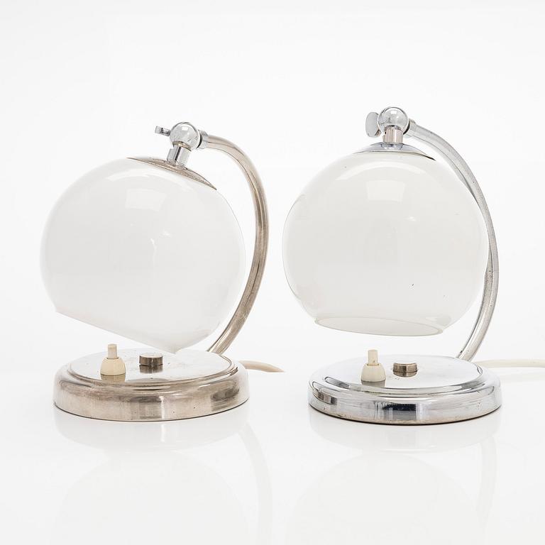 A pair 1930s wall lights / table lamps.