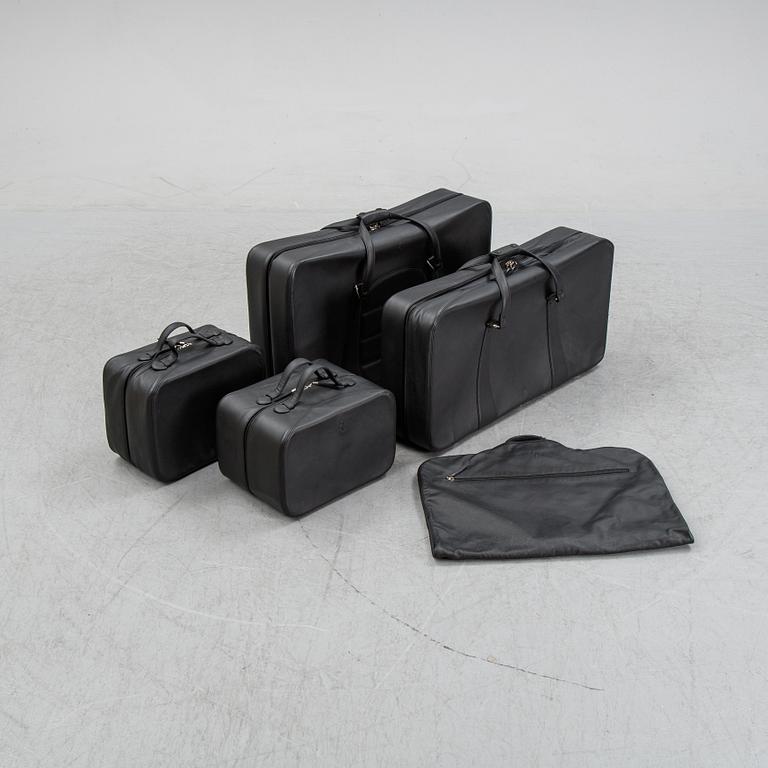 Five brack leather bags from Schedoni, Italy. For Ferrari 456.
