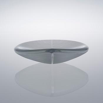 TAPIO WIRKKALA, A DISH. Leaf. Signed Tapio Wirkkala, Iittala.