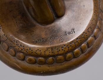 NILS FOUGSTEDT, brons. Signerad. Gjutarstämpel Herman Bergman Fud.