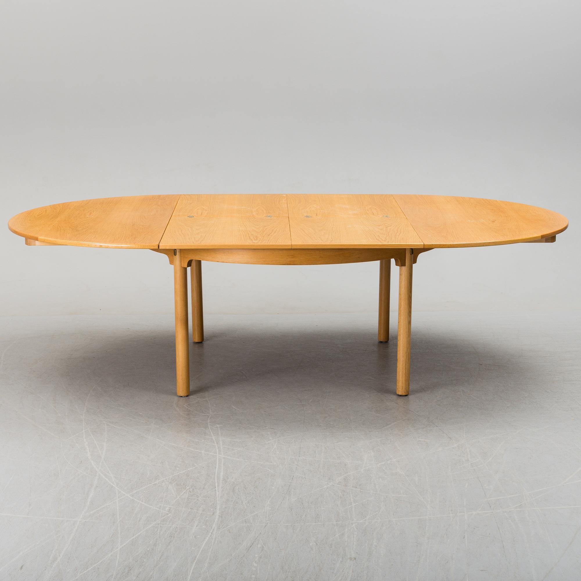 A 'Öresund' oak veneered dining table by Børge Mogensen, Karl Andersson & Söner.