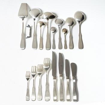 Eric Löfman, a 142-piece silver flat ware set, "Uppsala", MGAB, Lidköping, 1967-82.