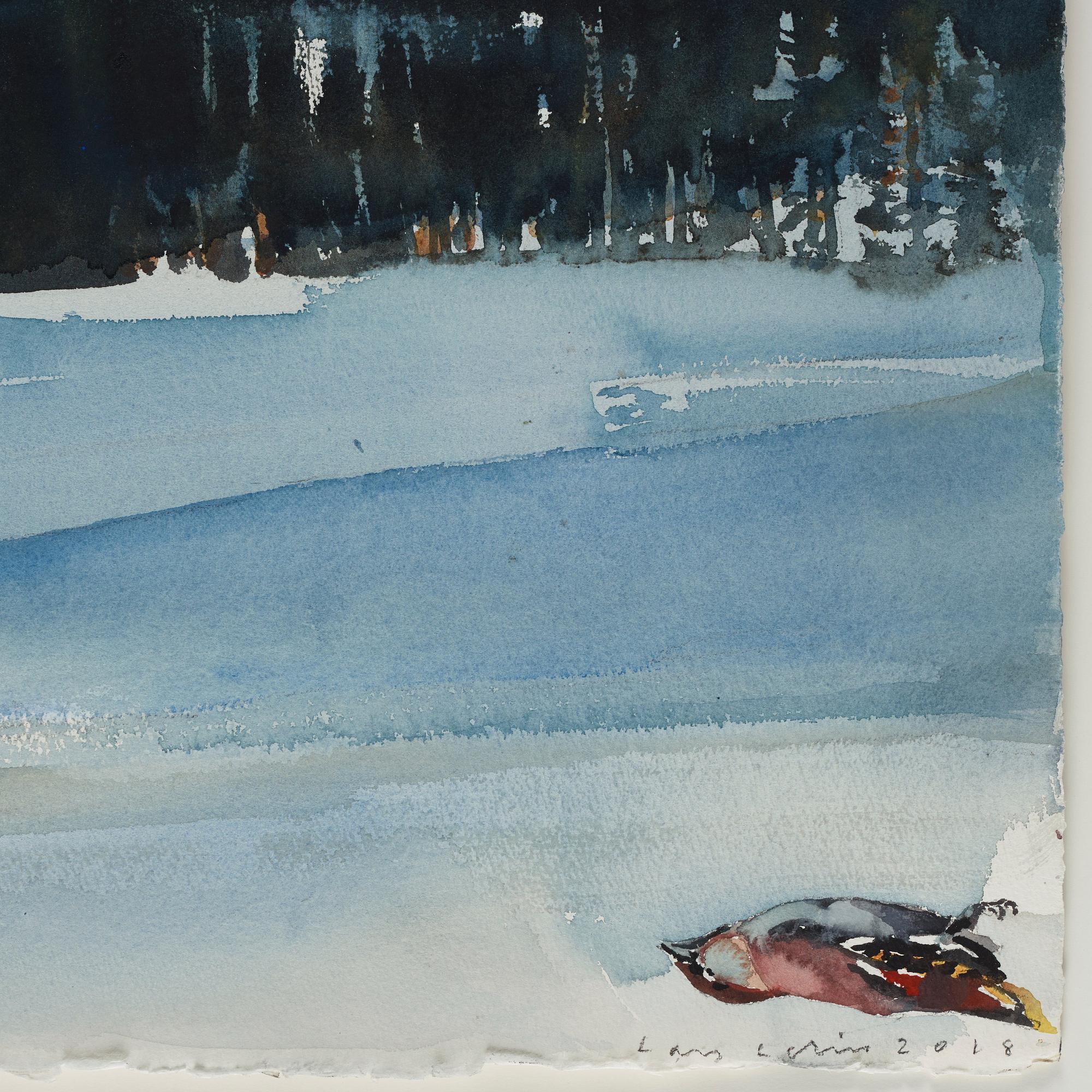 Lars Lerin, "Åt Fensbol i februari".