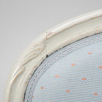 Stolar, ett par, gustavianska, 1700-talets andra hälft.