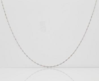 A btilliant cut diamond necklace. Total carat weight circa 4.95 cts. Quality circa H/SI.