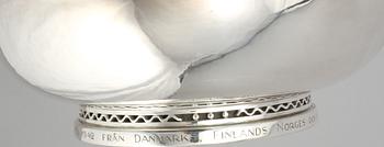 SKÅL, silver, Knut Arvid Danielsson, Stockholm, 1939. Vikt 733 g.