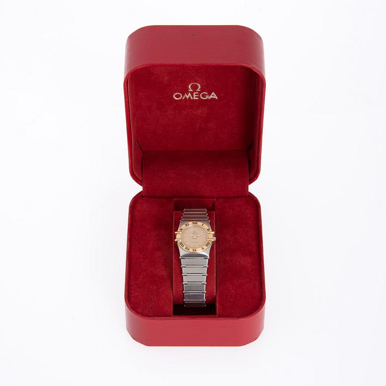 ARMBANDSUR, dam, Omega Constellation stål och guld. Originalbox.