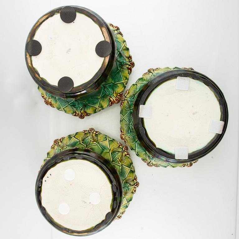 Outer covers 3 pcs Jugend, Rörstrand early 20th century stoneware.