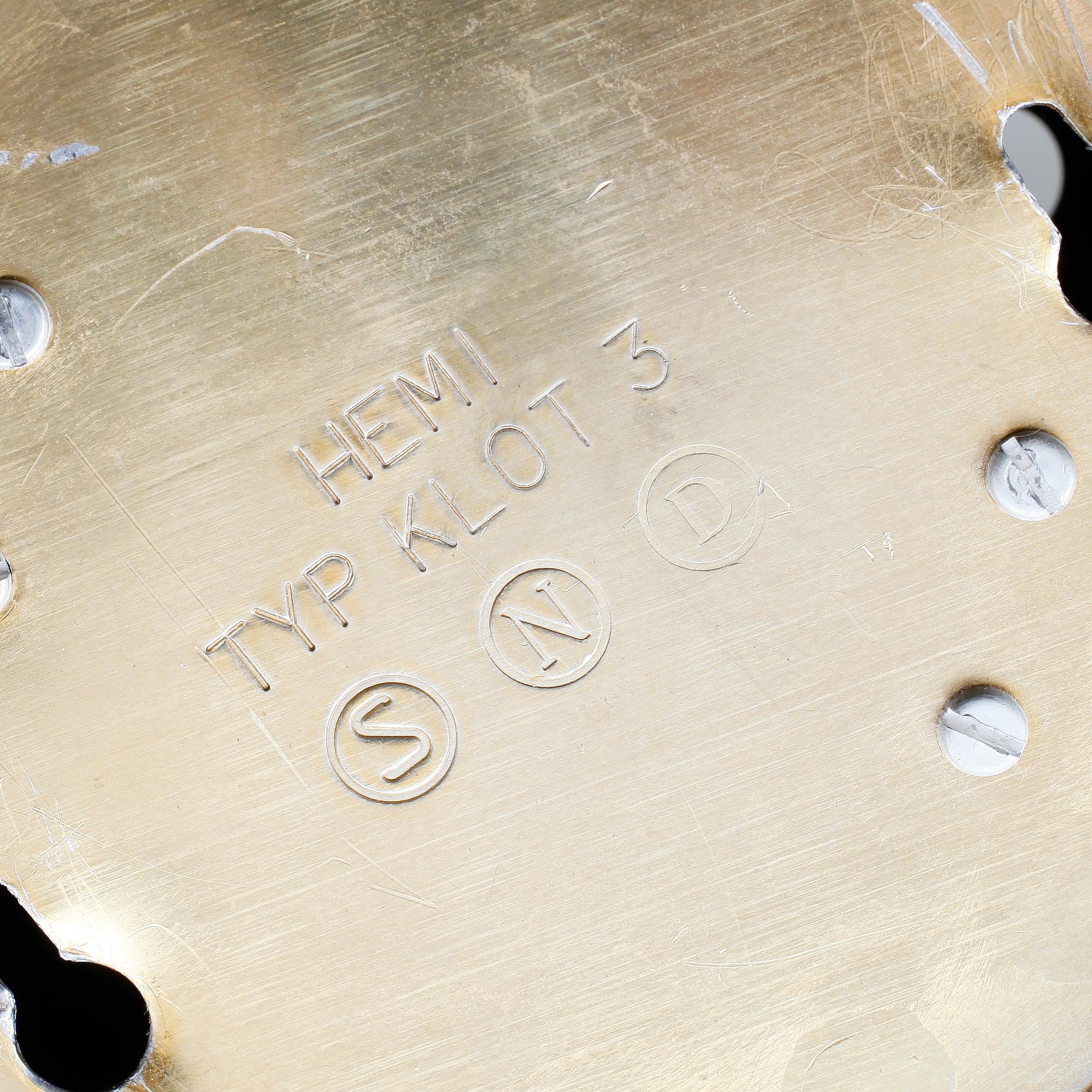 VÄGGLAMPOR, 1 par, "Typ Klot 3 ", Hemi, 1900-talets andra hälft.