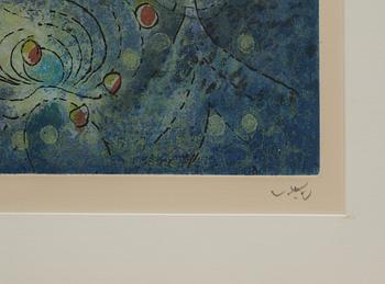 ROBERTO MATTA, färgetsning, signerad och numrerad 41/100.