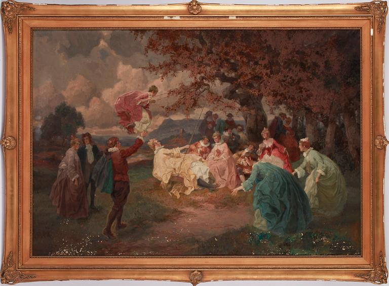 RUDOLF ALFRED HÖGER, olja på duk, signerad.