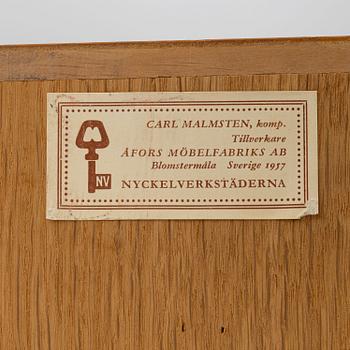 Carl Malmsten, cabinet, "Calmare Nyckel", Åfors Furniture Factory, second half of the 20th century.