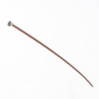 A wooden riding crop with silver mountes knob, 1929, Sweden, price from a horse jumping contest.