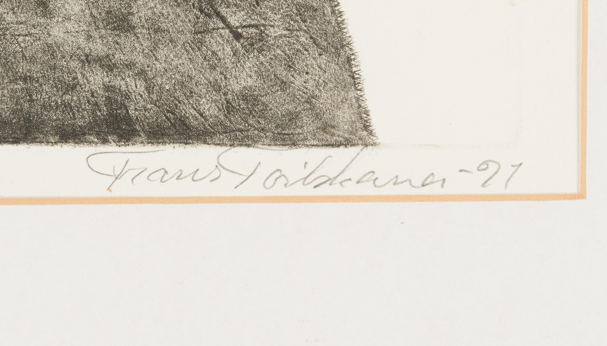 Frans Toikkanen, etsaus, signeerattu ja päivätty -91, merkitty E.d.a IV.