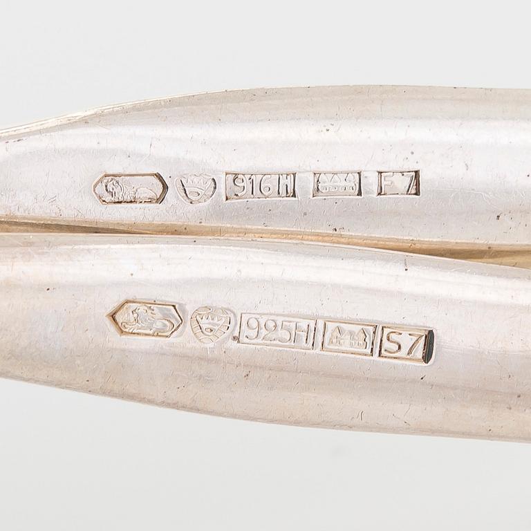 Tapio Wirkkala, A set of 17 'Tapio' silver coffee spoons, Kultakeskus Hämeenlinna 1959.