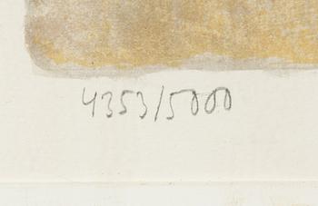 Madeleine Pyk, färglitografi, 1994, signerad 4353/5000.