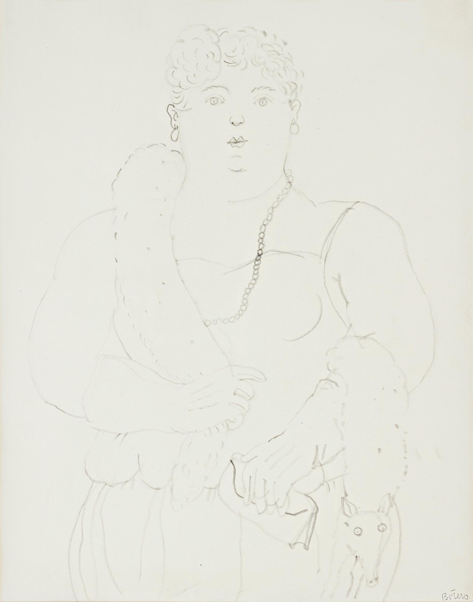Fernando Botero, "Femme et son étole".