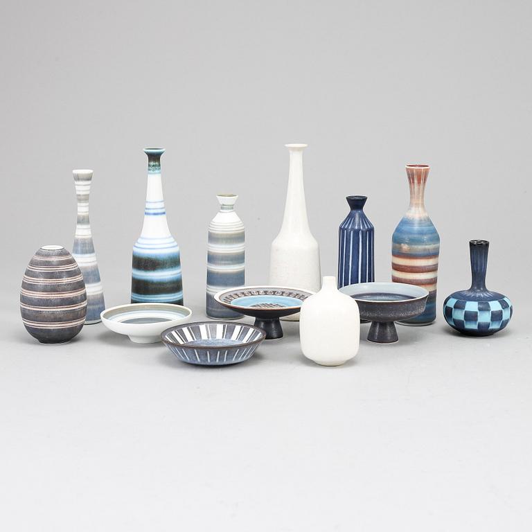 GUNNAR NYLUND, minatyrer, 13 st, Rörstrand.