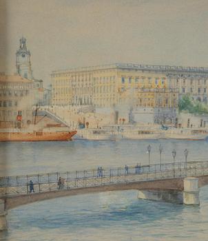 Anna Palm de Rosa, View of the Royal Palace and the National Museum.