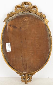 A mirror wall sconce, Gustavian, late 18th Century.