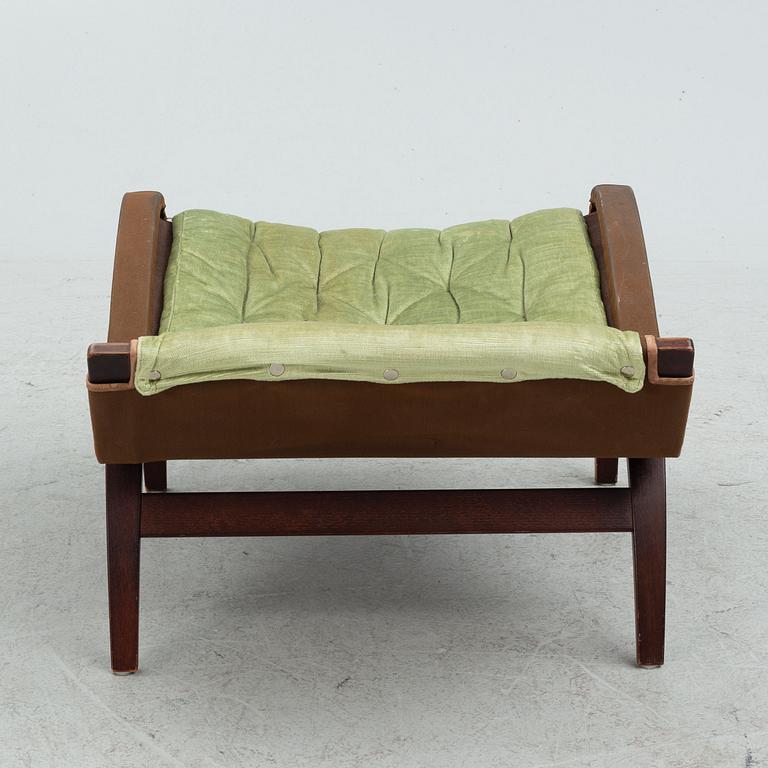 Bruno Mathsson, a 'Pernilla' armchair with ottoman, Dux.