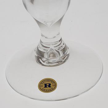 CHAMPAGNEGLAS, 12 st, "Antik", Reijmyre Glasbruk.