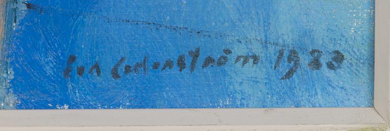 Eva Cederström, oil on canvas, signed and dated 1983.