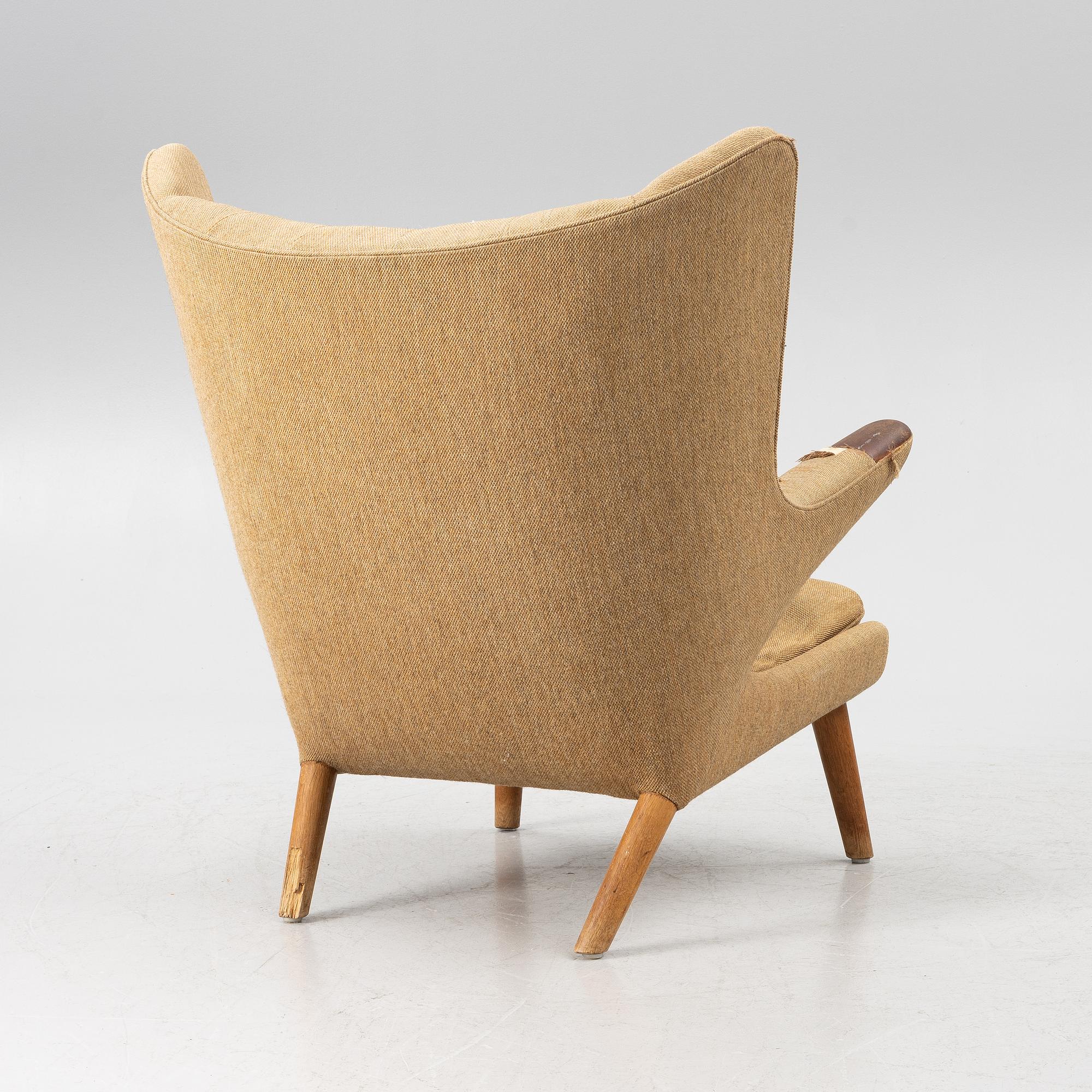 Hans J. Wegner, fåtölj "Bamse/Papa Bear", AP-stolen, Danmark, 1950-60-tal.