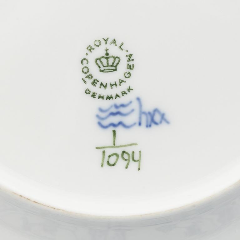 Royal Copenhagen, twelve sideplates, 1'Musselmalet Full Lace', Denmark, 1964-73.