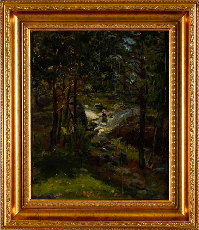 HANNA HIRSCH PAULI, olja på pannå, sign.