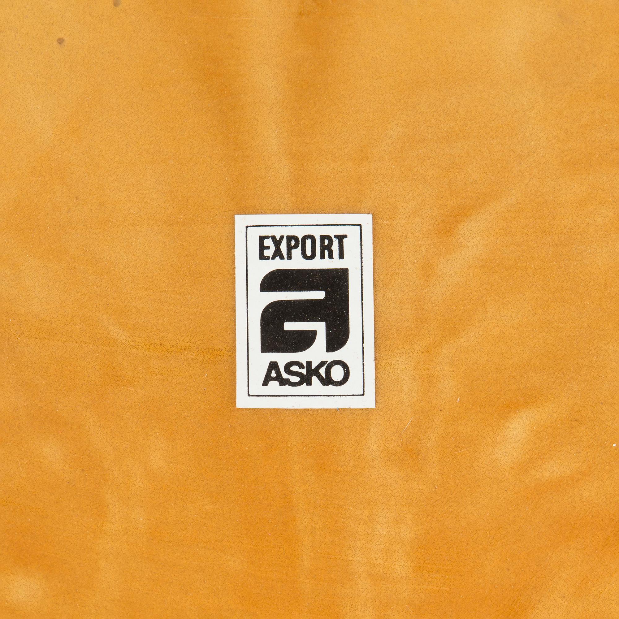 Esko Pajamies, a pair of 1970's 'Contra' easy chairs for Asko, Finland.