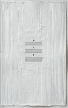 Veit Laurent Kurz, "Untitled #4 (Flag of Time Text Painting)".