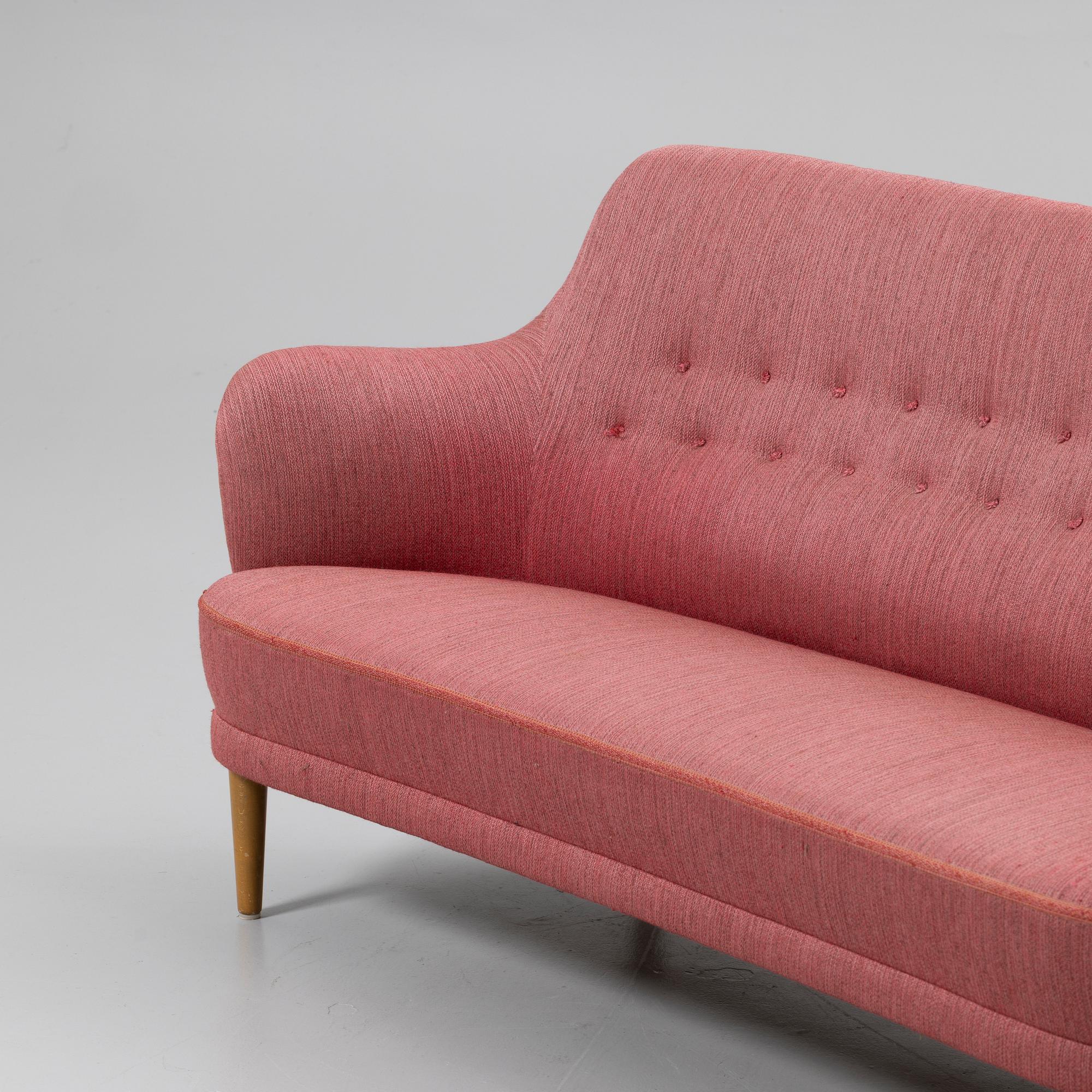 Carl Malmsten, Sofa, “Samsas”, O.H. Sjögren, second half of the 20th century.
