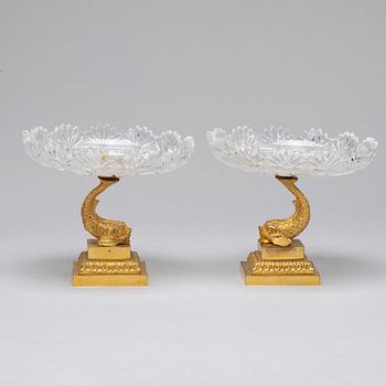 Seven Empire-style centre pieces, late 19th ct.