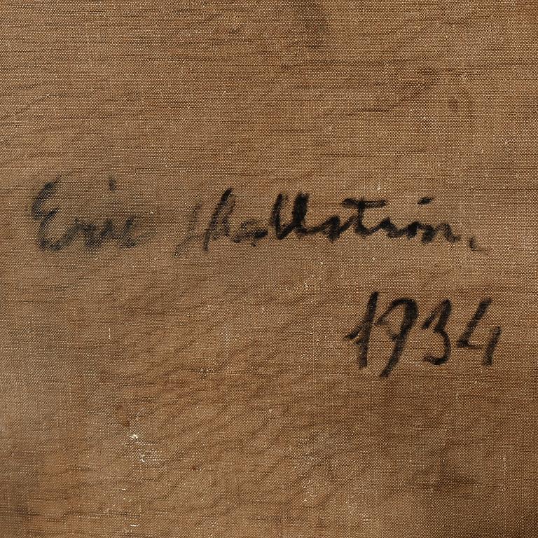 ERIC HALLSTRÖM, olja på duk, signerad, daterad 1934 a tergo.