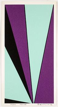 Olle Baertling · OLLE BAERTLING, färgserigrafi,  1964-68, signerad och numrerad 231/300.