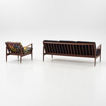 Ib Kofod Larsen, soffa och fåtölj, "Kandidaten", OPE-möbler, formgiven omkring 1958.