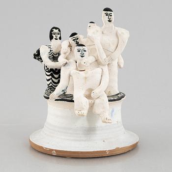 Ulrica Hydman-Vallien, a stoneware sculpture, executed in her own studio, Sweden.
